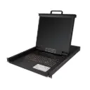 Consola para Armario Rack con KVM de 8 Puertos VGA y Pantalla LCD de 19 Pulgadas - 1U - 8 Ordenador(es) Ref.RKCONS1908K