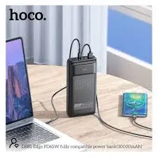 Hoco 50000mAh Power bank, 65w for laptop