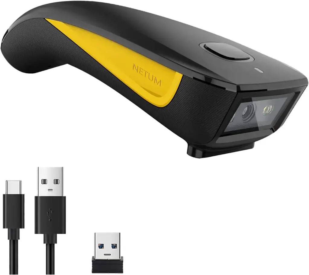 NETUM C750 QR Code Scanner, Mini Barcode Scanner Bluetooth Compatible