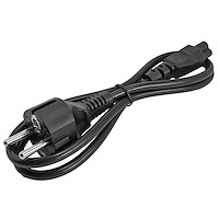 1m - 2Prong Labtop Power Cord - Schuko CEE7 to C5