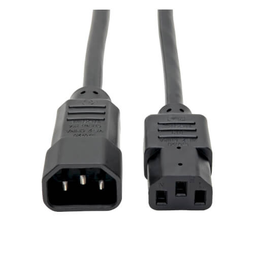 6-ft. - TRIPP-LITE  Heavy-Duty Computer Power Extension Cord, 15A, 14AWG (IEC-320-C14 to IEC-320-C15)