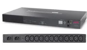 APC AP7721 Rack Automatic Transfer Switch, 10A/230V, 12A/208V, C14 in, (12) C13 out