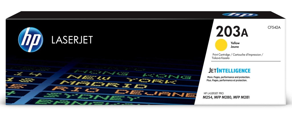 HP 203A Yellow Toner  CF542A  1,300 pages