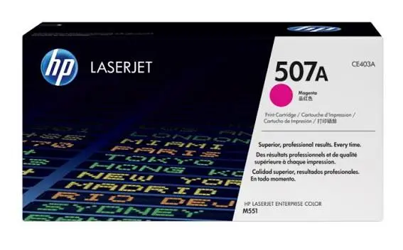 HP 507A Magenta Toner Cartridge (CE403A) 6,000 pages