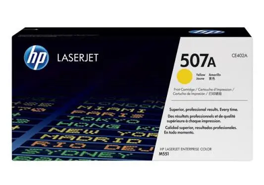 HP 507A Yellow Toner Cartridge (CE402A)  6,000 pages