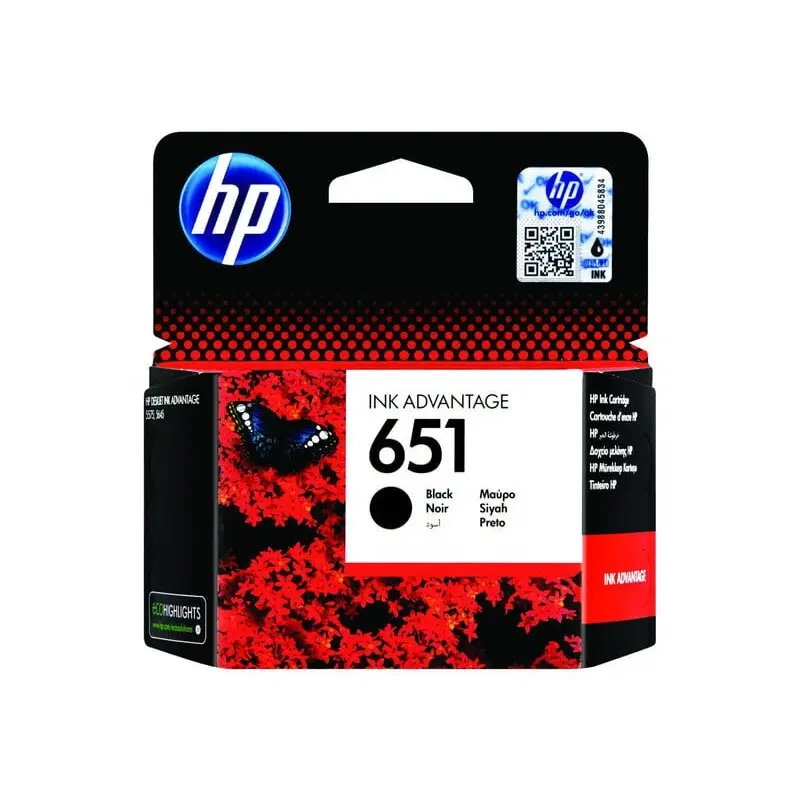 HP 651 Black Original Ink Advantage Cartridge - C2P10AE ~600 pages